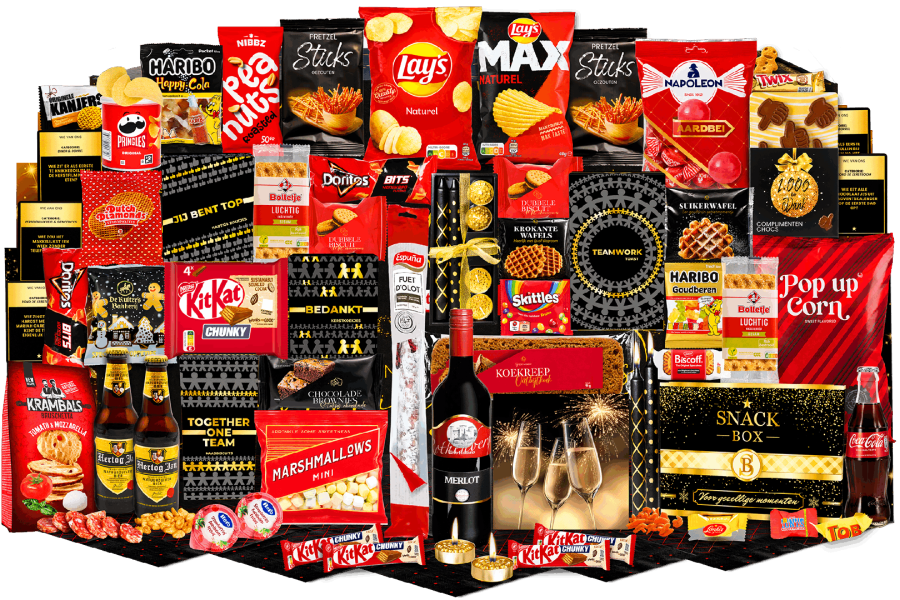 Kerstpakket Knus Snackspel