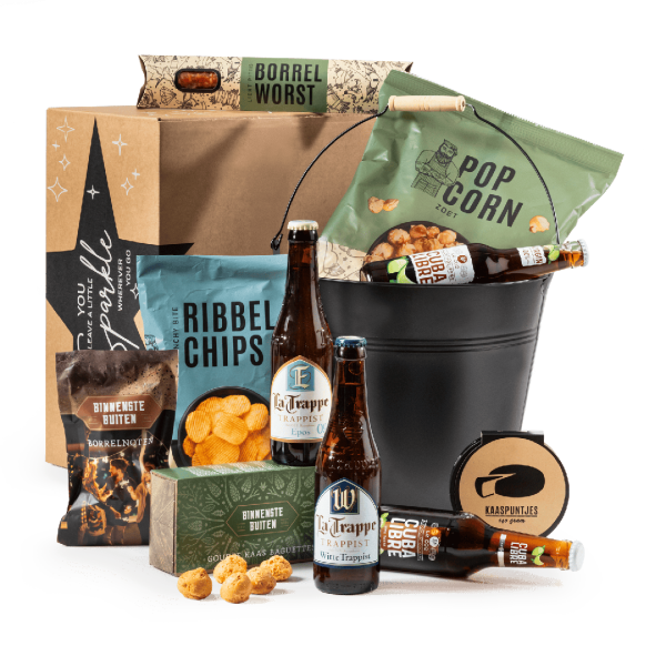Kerstpakket Nibbles & Cheers