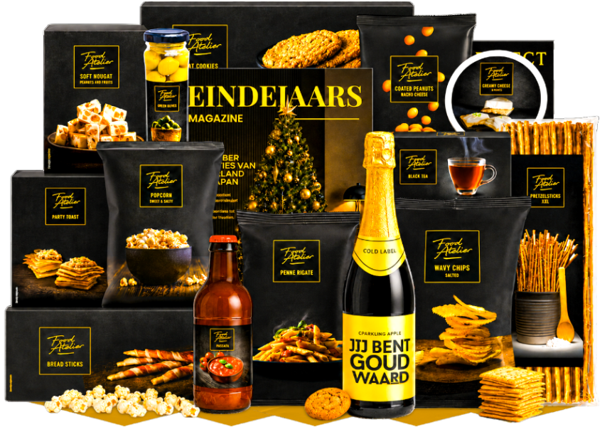Kerstpakket Feestelijk Knibbelen