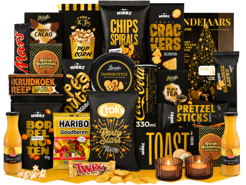 Kerstpakket Goud Gekleurd