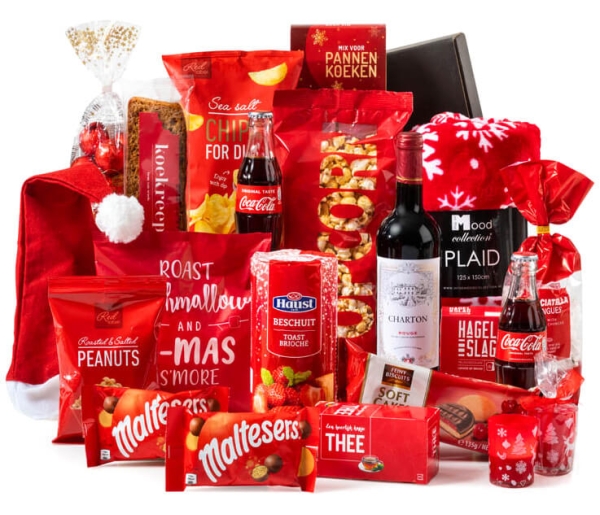 Beste kerstpakket met een rood thema