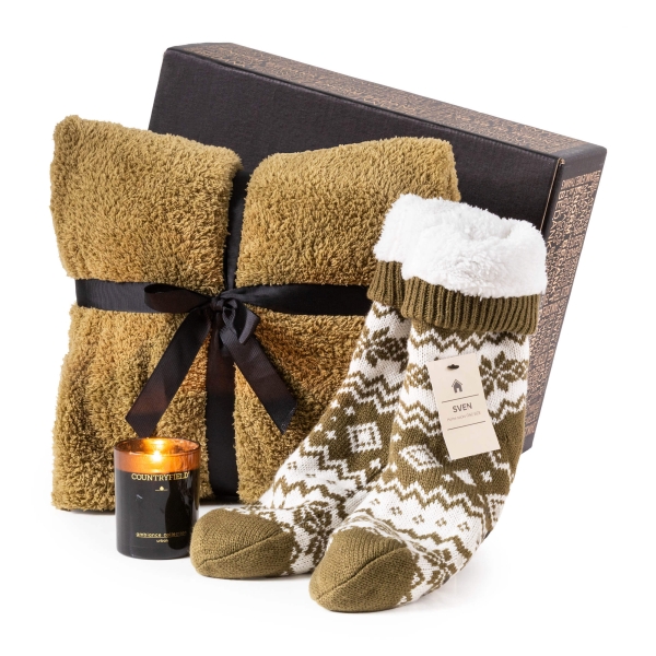 Home living kerstpakketten voor een warme sfeer.