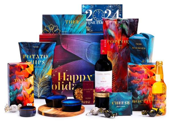 Kerstgeschenk met thema kiezer bij kerstpakkettenkiezer