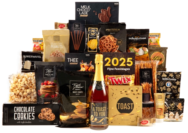 Kerstpakket bourgondisch met luxe producten.