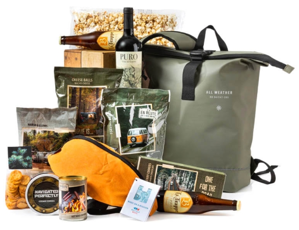 Kerstpakket met rugzak voor een dagje weg of voor dagelijks gebruik