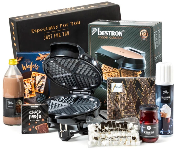 Thema kerstpakket met leuke cadeauartikelen 
