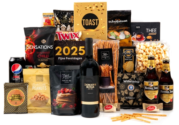 Personeel kerstcadeaus met luxe producten.