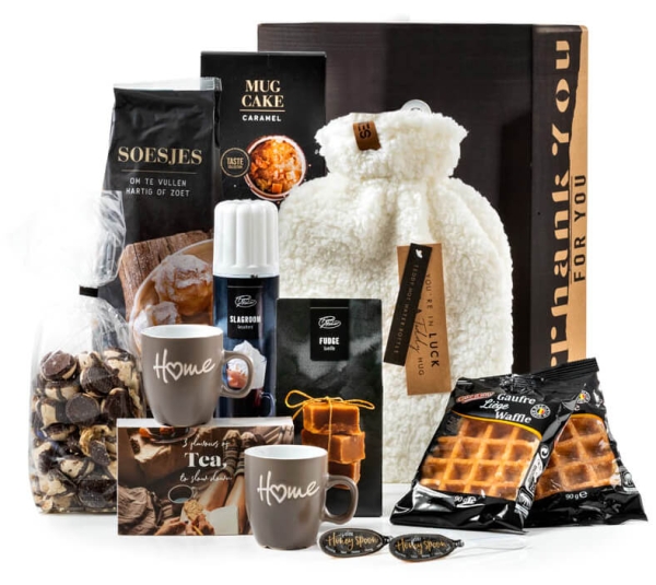 Kerstpakket thee met leuke mokken en heerlijke thee