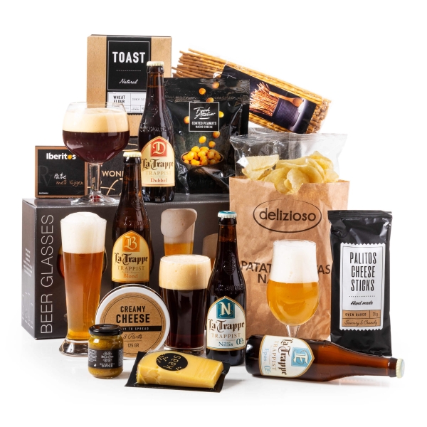Voor hem kerstpakket met bier en gezelligheid.