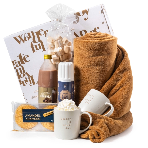 Warm gevoel kerstpakketten om mee te ontspannen.