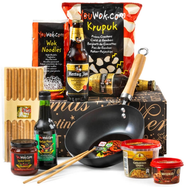 Wok kerstpakketten om culinair te genieten
